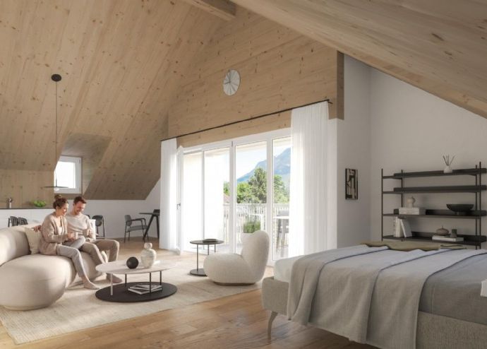 **ERSTBEZUG** moderne 1.5 Zimmer-Dachwohnung